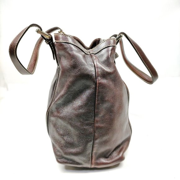 ๐FINAL!๐ Gucci Sherry Line Brown Leather Shoulderbag/Tote & Wallet, COA. - Picture 2 of 9